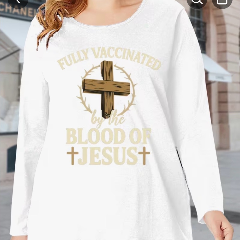 Source Unknown White Long Sleeve Tee